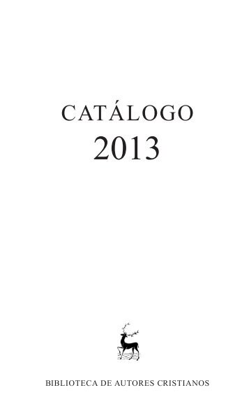 Descargar el CatÃ¡logo en PDF - Biblioteca de Autores Cristianos