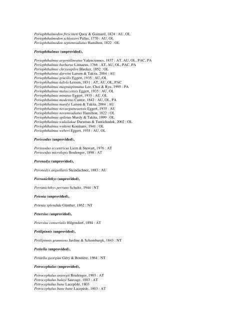 Vertebrates-Fish checkList - FADA