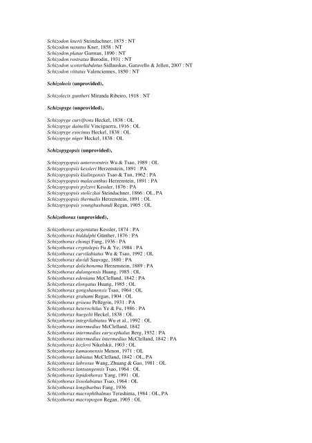 Vertebrates-Fish checkList - FADA