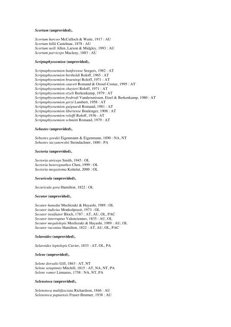 Vertebrates-Fish checkList - FADA