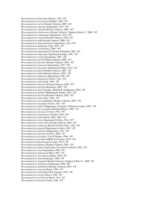 Vertebrates-Fish checkList - FADA