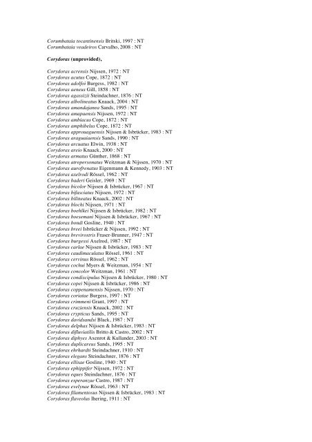 Vertebrates-Fish checkList - FADA