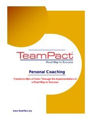 TeamPact - Road Map to Success - Personal ... - Changemakers