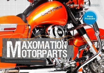 Maxomation Motorparts- der neue BAGGERPARTS- Katalog 2014/15