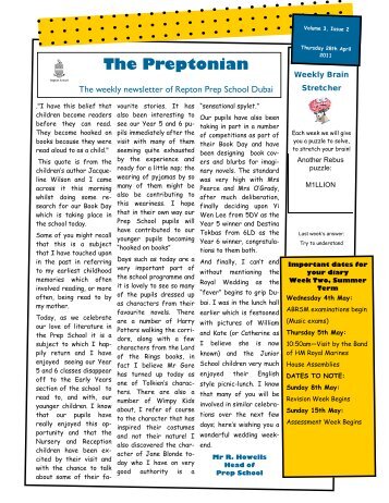 The Preptonian - Repton School Dubai