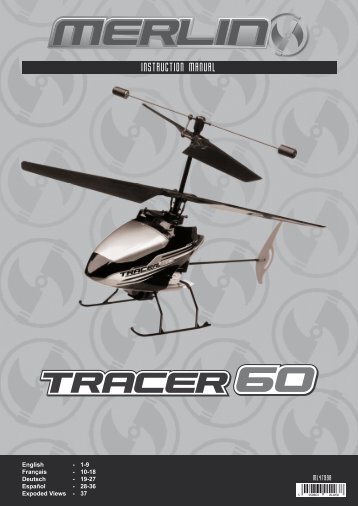 Bedienungsanleitung Merlin TRACER 60 RTF 2.4Ghz Hubschrauber