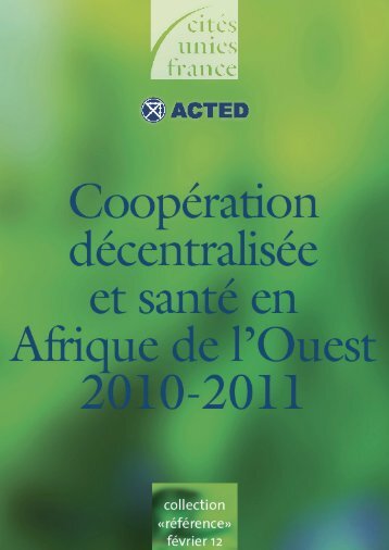 Flyer - Etude : Â« SantÃ© et coopÃ©ration dÃ©centralisÃ©e - CitÃ©s Unies ...