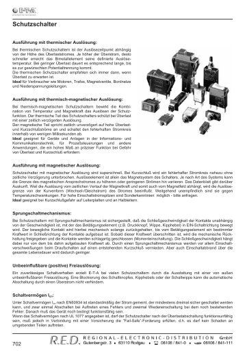 Schutzschalter - RED - Elektromechanische Bauelemente