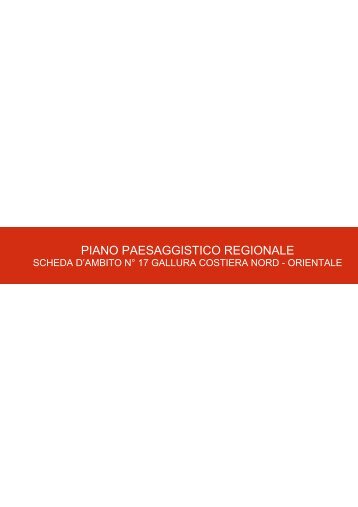 17 - Gallura costiera nord-orientale - Sardegna Territorio
