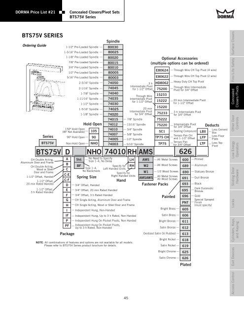 Dorma Sept 2010.pdf - Access Hardware Supply