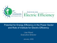 Potential for Energy Efficiency in the Power Sector and Role of ...