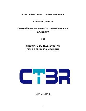 CONTRATO COLECTIVO DE TRABAJO - STRM