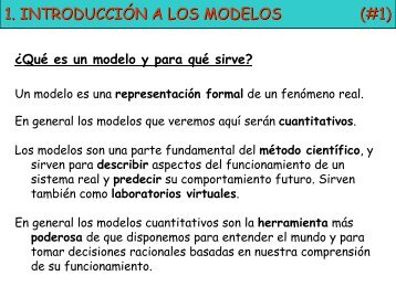 tema 1. introducciÃ³n a los modelos - CREAF