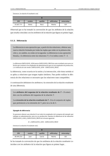 El modelo relacional y el Ã¡lgebra relacional - Dataprix