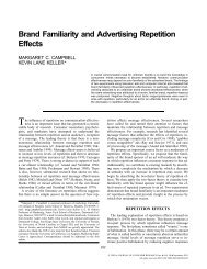 Brand Familiarity and Advertising Repetition Effects