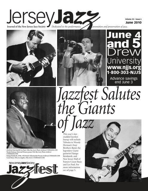 June 4 - New Jersey Jazz Society