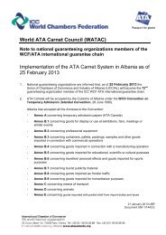 World ATA Carnet Council (WATAC) Implementation of the ATA ...