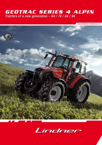 Geotrac Series 4 Alpin - Prospect - Lindner Traktoren