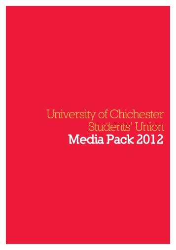 University of Chichester Students' Union Media ... - Study in the UK