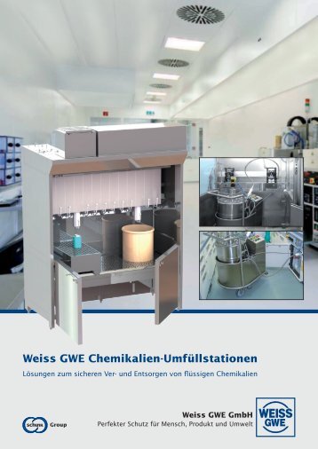 Weiss GWE Chemikalien-Umfüllstationen