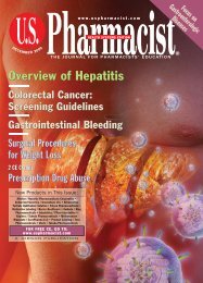 View PDF Edition - U.S. Pharmacist