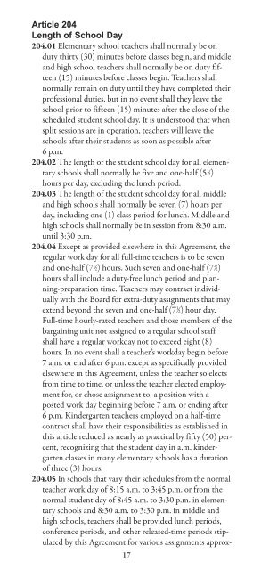 Master Agreement 2005 - State Employment Relations Board