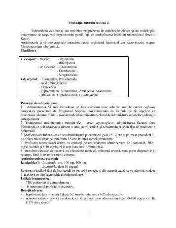 MedicaÈia antituberculoasÄ, antivirale, antimicotice - OvidiusMD