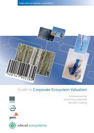 Guide to Corporate Ecosystem Valuation - A framework for