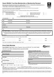 GWT Membership Form 05.07.12..pdf - Gwent Wildlife Trust