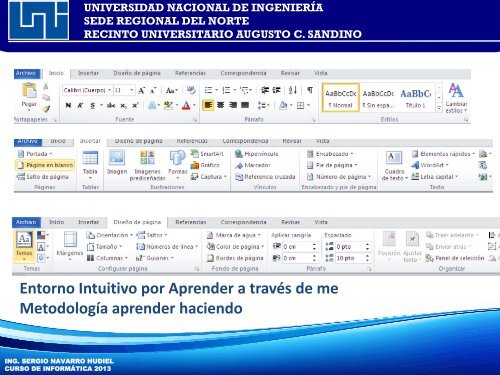 Presentación de PowerPoint - Ing. Sergio Navarro Hudiel