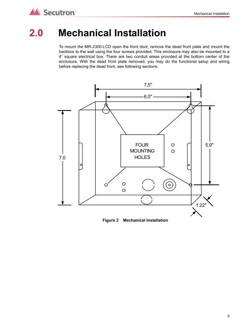 MR-2300-LCD Remote Annunciator - Secutron