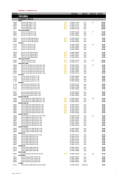 SCIERRA 2012 pricelist DE