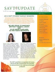 SAVT UPDATE - Eblast - SAVT Newsletter - SAVT