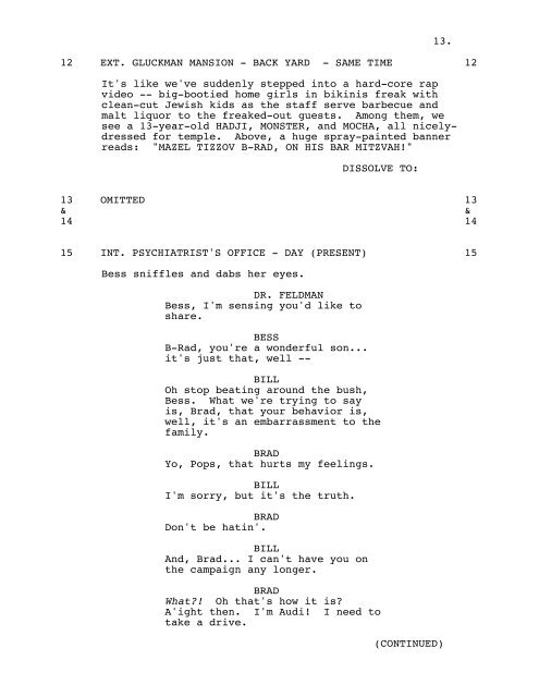 MALIBU'S MOST WANTED - Daily Script