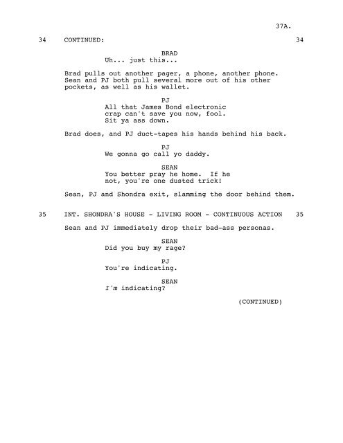 MALIBU'S MOST WANTED - Daily Script