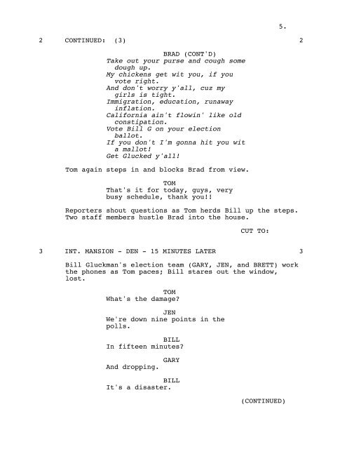 MALIBU'S MOST WANTED - Daily Script