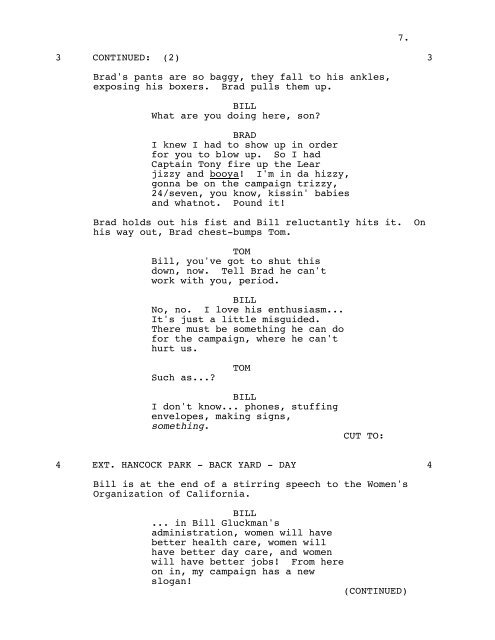 MALIBU'S MOST WANTED - Daily Script