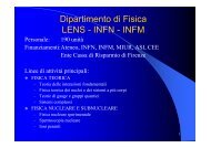 relazione del Direttore del Dipartimento di Fisica, M. Colocci - INFN