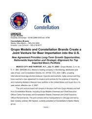 Grupo Modelo and Constellation Brands Create a ... - Crown Imports