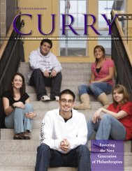 Fostering the Next Generation of Philanthropists - Curry College
