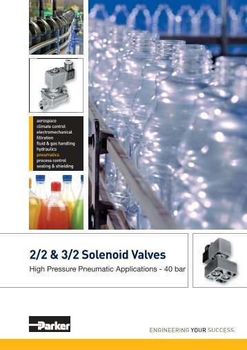 2/2 & 3/2 Solenoid Valves for High Pressure pneumatic applications