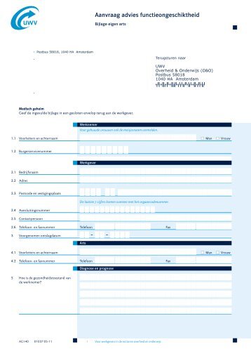 (FOA) - Bijlage eigen arts(pdf, 124 kB) - Uwv