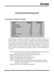 AxyPrep Plasmid Miniprep Kit