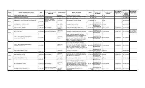 resumen contratos con identificacion de socios y accionistas