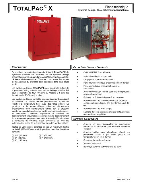 TotalPacÂ®X DÃ©luge pneumatique - FIREFLEX SYSTEMS