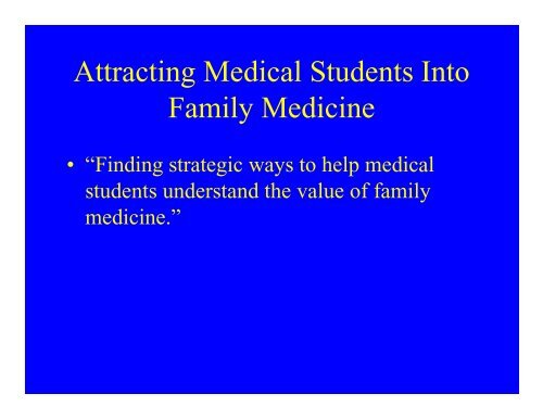 FCM Strategic Planning Priorities - Family and Community Medicine ...