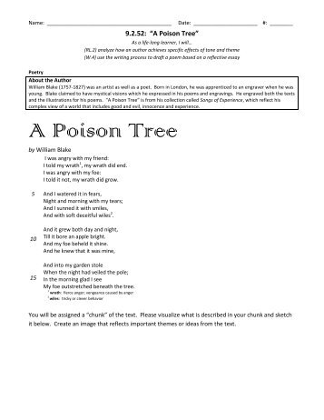 A Poison Tree - Grant County Schools