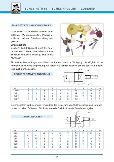 Katalog Keramische Schleifmittel - BÃ¤rhausen