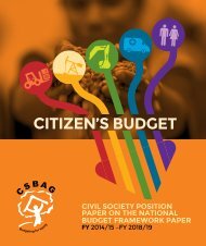 CITIZEN'S BUDGET FY 2014-15-FY2018-19