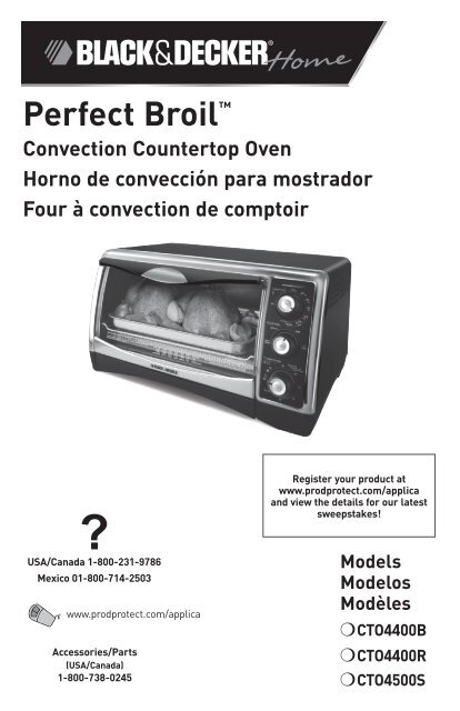 Black & Decker CTO4500S Perfect Broil Convection Toaster Oven  Convection  toaster oven, Countertop convection oven, Toaster oven
